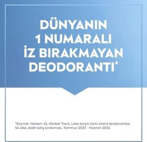 Kadın Roll On Deodorant & Invisible Ipeksi Pürüzsüzlük 72 Saat Anti-Perspirant Koruma 50ML