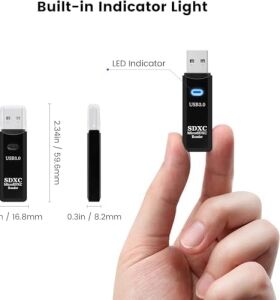 Usb3.0 Sd/tf Kart Okuyucu, USB 3.0 5gbps Yüksek Hızlı Çift Yuvalı Otg Hafıza Kartı Adaptörü Tf/micro Sd/sd/sdxc/micro Sdxc/micro Sdhc Hafıza Kartları Için, MacBook Pro/air ile Uyumlu