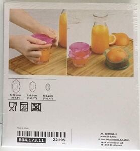 Overmatt Silikon Gıda Kapakları, 3'lü Set, Çok Renkli