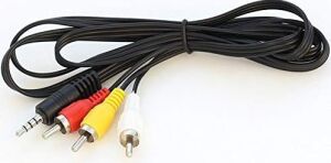 4824 3.5 mm Stereo To 3 Rca Dişi Tos Çevirici Dönüştürücü Ses Kablosu