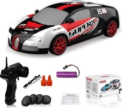 Rc Uzaktan Kumandalı 15 Km/h Hız Yapan 4x4 Drift Arabası Tekerlekleri Değiştirilebilir Parkur Arabası Ekstra Ekipmanlarla