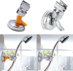Dayanıklı Banyo Aksesuarları Vakumlu Vantuz Duş Başlığı Tutucu Kafa