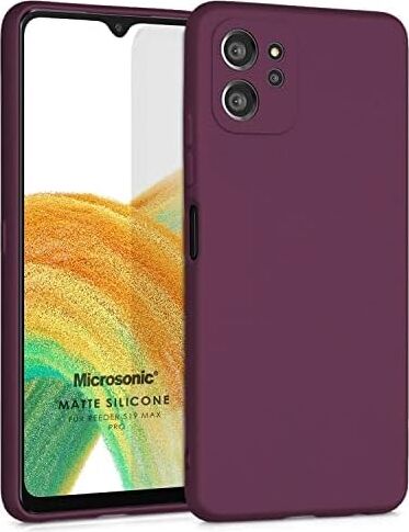 Matte Silicone Reeder S19 Max Pro Için Kılıf Mor [S19 Max Pro ile Uyumlu Kılıf - Mor]