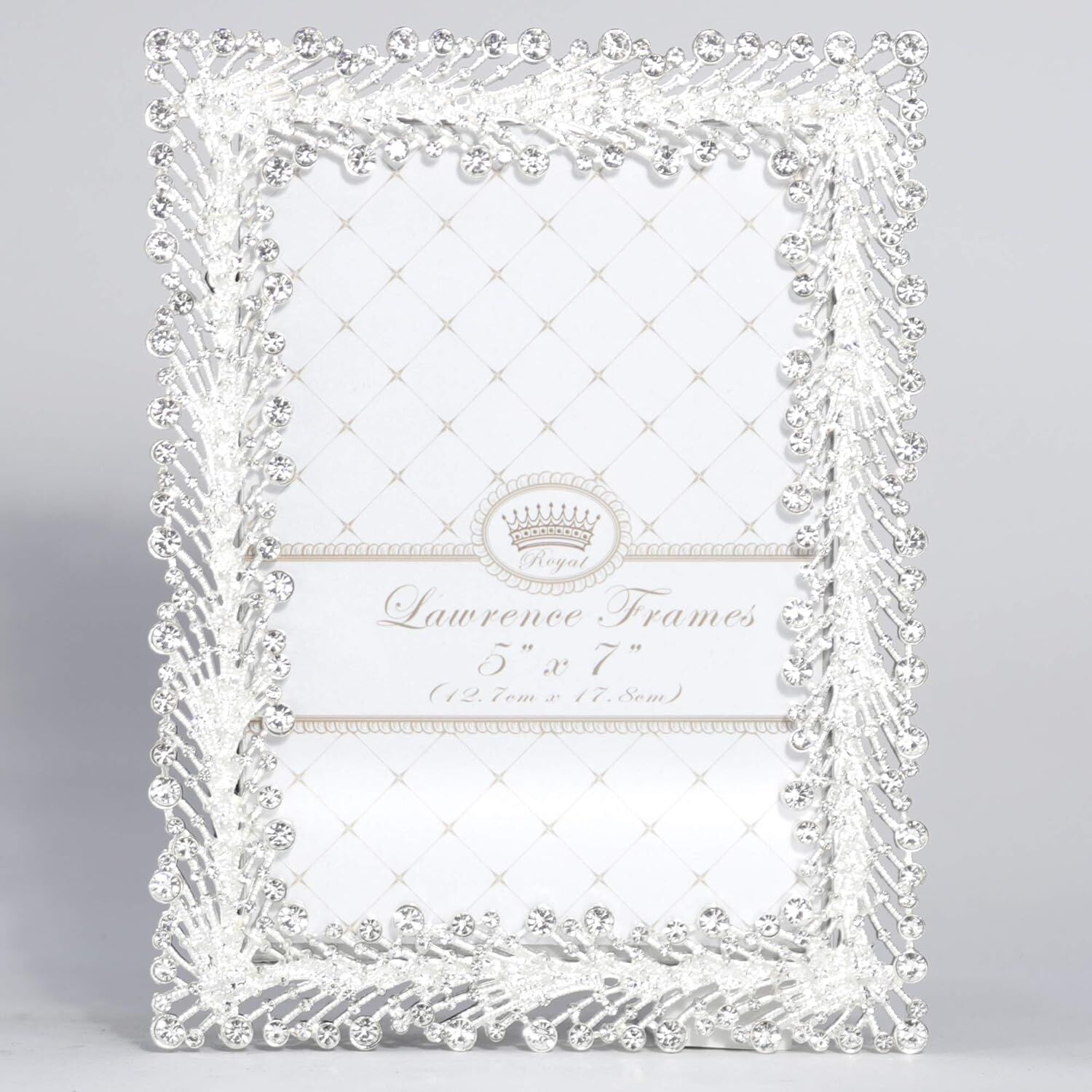 Frames 5x7 Jasmond Gümüş Metal Kristal Sprey Resim Çerçevesi