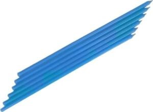 Bebek Mavi Çubuk Mum 20 cm 6 Adet