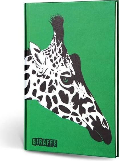Hayvan Figürlü Dokulu Defter Çizgili Zürafa