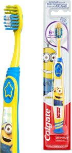 Minions 6+ Yaş Vakumlu Yapışkan Sap Ekstra Yumuşak Çocuk Diş Fırçası