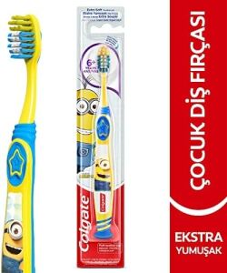 Minions 6+ Yaş Vakumlu Yapışkan Sap Ekstra Yumuşak Çocuk Diş Fırçası