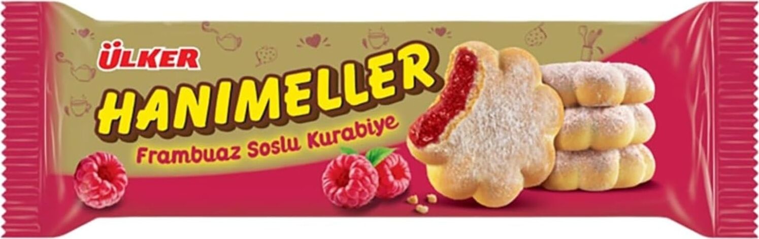 Ülker Hanımeller Frambuaz Soslu Kurabiye, 82 gr