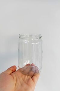 Afracam 720 ml Şeffaf Kavanoz 720 cc Konserve Metal Siyah Kapaklı Cam Kavanoz 6 Adet