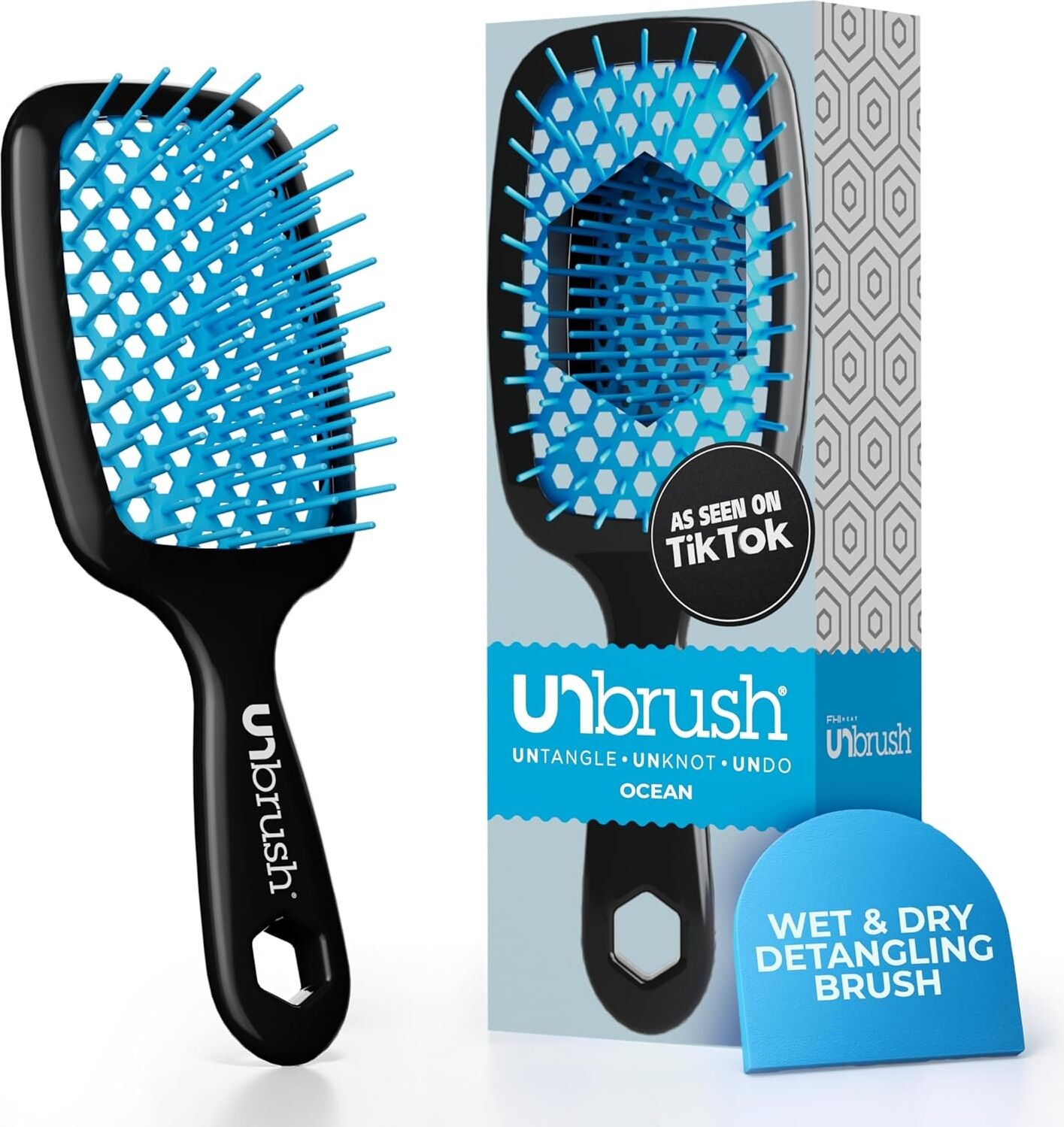 Fhı Heat Unbrush Detangling Saç Fırçası, Okyanus Mavisi