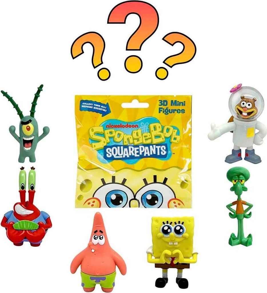 Spongebob Square Pants Sürpriz 3D Figür Paketi