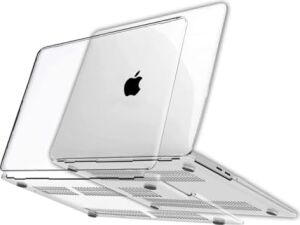 MacBook Pro 13 Inç 2020-2022 M1-M2 Çip ile Uyumlu Şeffaf Dayanıklı Koruyucu Kılıf, Ultra Ince Kabuk Koruma Sert Kapak A1706 A1708 A1989 A2159 A2251 A2289 A2338 (Şeffaf)