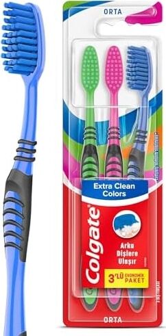 Extra Clean Colors Diş Fırçası 2+1
