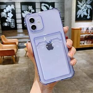 iPhone 13-14 Uyumlu Lüx Kartlıklı Şeffaf Telefon Kılıfı