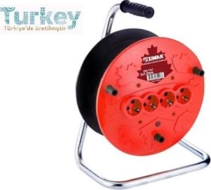 Extra 4lü Elektrik Seyyar Makaralı Uzatma Kablo 20 Metre Taşınabilir