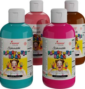 Tamamlayıcı Renkler Parmak Boyası 4'lü Set 4X250 gr