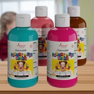Tamamlayıcı Renkler Parmak Boyası 4'lü Set 4X250 gr