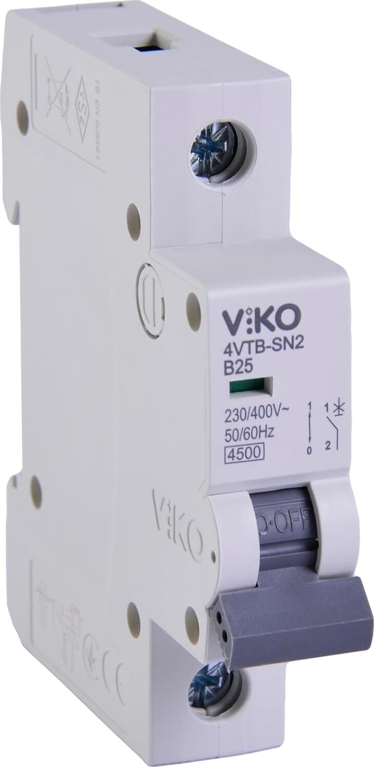 4VTB-1B25 Otomatik Sigorta 4,5ka B Tipi 1 Kutup 25A