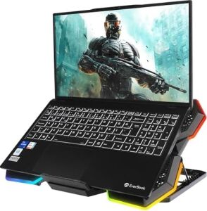 AD-RC13 Bellatrix Rgb Laptop Soğutucu Stand 5 Fanlı, 2 USB Portlu, Ayarlanabilir Yükseklik, 15”-17” Notebook Uyumlu, Siyah