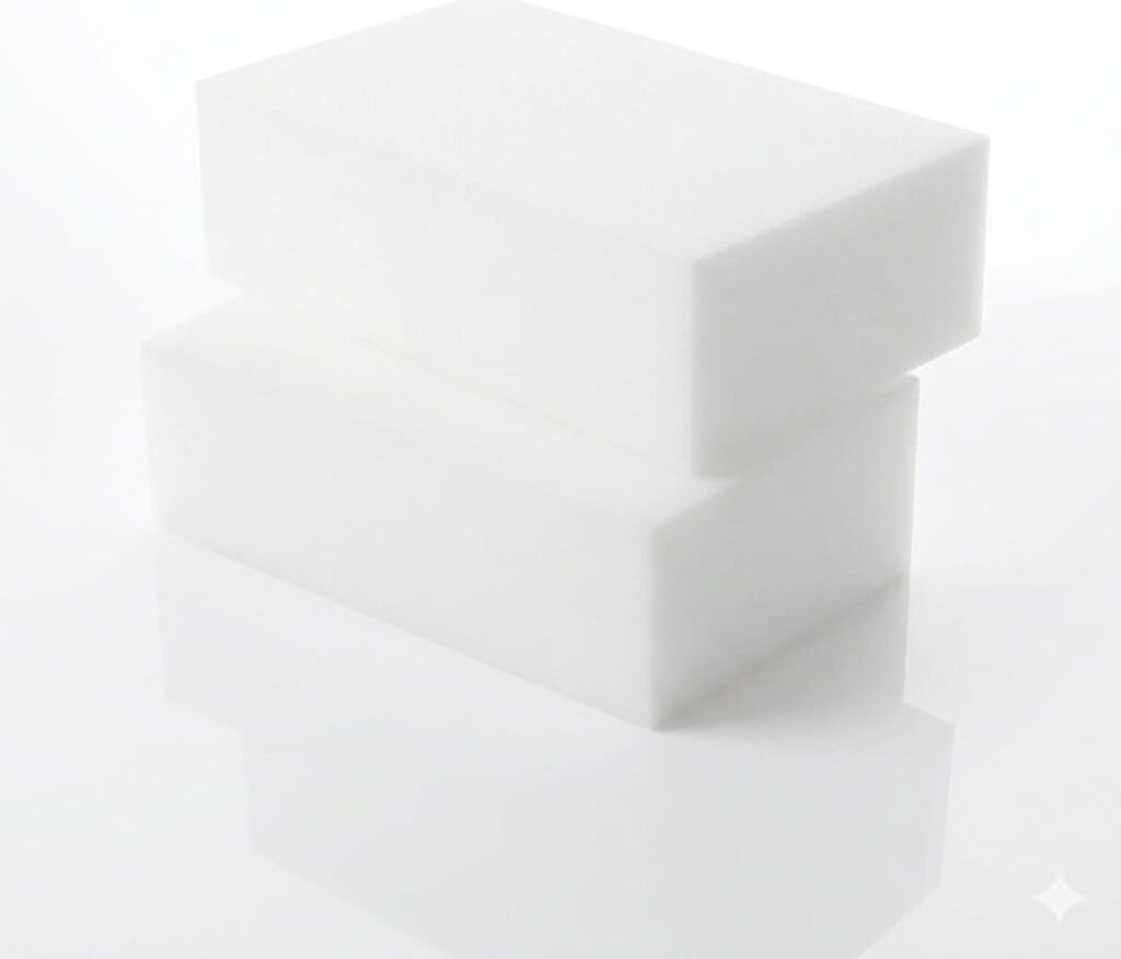 - Melamin Sihirli Sünger, Çizik ve Yazı Silici Sünger, Duvar Temizleme Süngeri, Silgi Sünger Büyük Boy 12X7X3 cm - 2 Adet