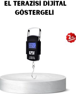 Portatif Dijital El Kantarı – Bavul, Kargo ve Paket Tartı Cihazı 50 kg