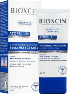 Atopicare Besleyici Krem 50 ml – Atopiye Eğilimli Kuru Ciltler Için, Seramid Kompleksli, Prebiyotik, Pantenol ve Skualen Içerikli Nemlendirici