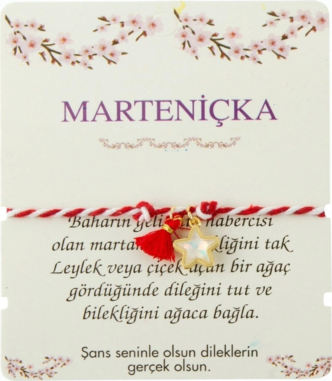 Yıldız Püskül Marteniçka Ip Bileklik
