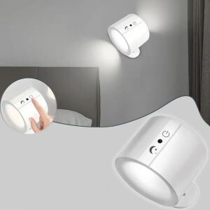 Magnetik Yapışkanlı Uzaktan Kumandalı Işık Oda Salon Işıklandırmak Için Lamba Iç Mekan Için Uygun Şarjlı Aydınlatma Yatak Odası Çocuk Odası Aydınlatması BD80A (BD80A - Beyaz)