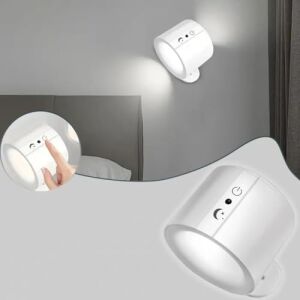 Magnetik Yapışkanlı Uzaktan Kumandalı Işık Oda Salon Işıklandırmak Için Lamba Iç Mekan Için Uygun Şarjlı Aydınlatma Yatak Odası Çocuk Odası Aydınlatması BD80A (BD80A - Beyaz)