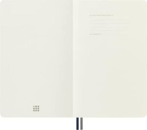Moleskine Çizgisiz Kalin Safir Mavi Defter L Boy Yumuşak Kapak (Expanded)