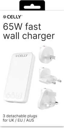 Celly Univrsl 65W Eu/uk/aus/us Duvar Şarj Cihazı