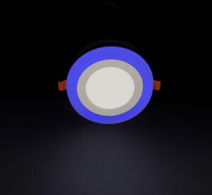 1 Adet Noas YL11 0600 Sıva Altı 6+3W 3 Fonksiyonlu Yuvarlak LED Spot 6500K Beyaz+Mavi