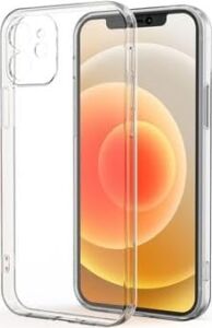 Apple iPhone 12 ile Uyumlu Kılıf Şeffaf Silikon Kamera Korumalı 3D