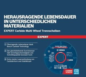 1x Expert Carbide Multi Wheel X-Lock Kesici Diskler (Sert Ahşap, Çivili Ahşap, Plastik, Alçıpan Panel, Ø 115 Mm, Aksesuar Küçük Avuç Taşlama Makinesi)