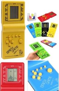 Busstier Nostaljik Tetris El Atarisi Pilli Taşınabilir Retro Oyun Konsolu Unutulmayan Atari Oyunu
