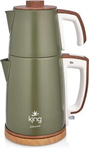 KCM336 Nihavend Çay Makinesi | 1,7l Su Isıtıcı & 1,2l Demlik | Paslanmaz Çelik | Sıcak Tutma Fonksiyonu | Enerji Tasarrufu