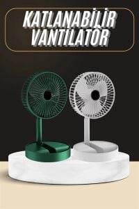 Katlanabilir USB Şarjlı Masaüstü Soğutucu Mini Fan Telefon Tutucu Yeni Nesil