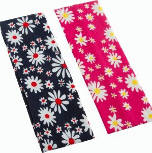 Papatya Desenli Saç Bandı 6 cm