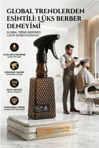 Berber Kuaför Su Spreyi Şişesi Profesyonel Saç Fısfısı 300 ml 723017