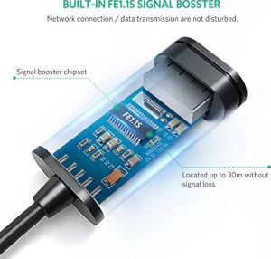 USB 2.0 Uzatma Kablosu ile Aktif Wi-Fi Amplifikatör, A-Soket Üzerine A-Priz Için Wi-Fi-Kart USB Bellek, Wifi-Alıcı, Yazıcı, Monitör, Kamera, Fare, Klavye, Vs., 10M