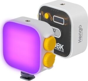 HR-PH002 Rgb Mini LED Video Işığı Type-C Şarjlı Ekranlı 2000MAH