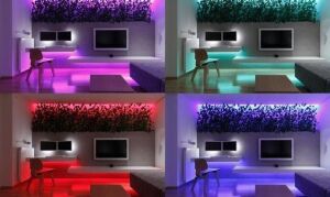 5 Metre Rgb LED Şerit Işık Seti – Uzaktan Kumandalı, Adaptör ve Kontrol Ünitesi Dahil, Renk Değiştiren Esnek Işık Bandı, Tv, Masa, Oda Dekorasyonu Için