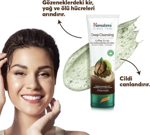 Himalaya Since 1930 Deep Cleansing Derin Temizleme Etkili Gözenek Temizleyici Peeling Etkili Kahve Özlü Yüz Temizleyici Scrub 75 ml