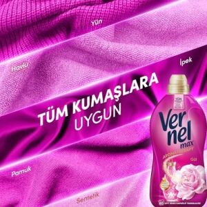 Max Taze Gül Kokulu 60 Yıkama Konsantre Çamaşır Yumuşatıcısı (1 x 1440 Ml)