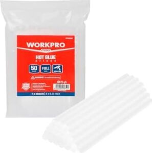 WP432002 11X200MM Sıcak Silikon Tabancası Için 50 Adet Şeffaf Yedek Silikon/mum