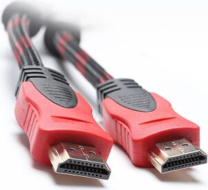Vetech 1.5 Metre HDMI Kablo Örgü Sargılı Dayanıklı Full Hd Televizyon/monitör/tv HDMI Kablosu/uydu Alıcısı Uyumlu HDMI Kablosu