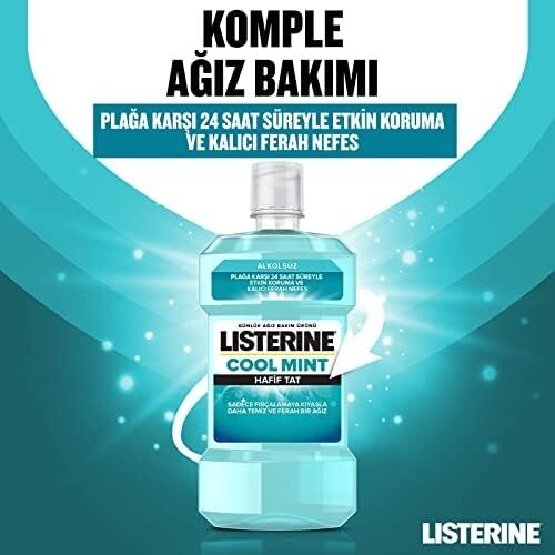 Cool Mint Hafif Naneli Alkolsüz Günlük Ağız Bakım Ürünü (1 x 500 Ml)