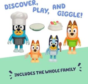 4'lü Oyuncak Figür Oyun Seti, Let's Play Chef Pavlova Küçük Çocuk Heykelcik Oyuncak Seti, Şef Aksesuarlı, 3-5 Yaş Çocuklar Için Poz Verilebilir Figürinler