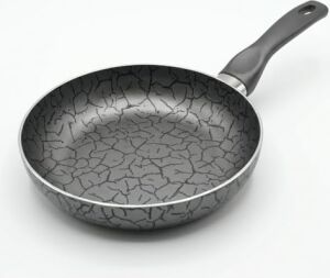 Desert 20 cm Maxi Tava - Iç-Dış Gri Siyah Magma Efektli Yapışmaz Kaplamalı Çizilmelere Karşı Dirençli Omlet ve Krep Tavası
